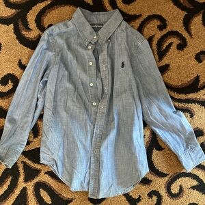 🍂Ralph Lauren Light Blue Kids Button Down Shirt